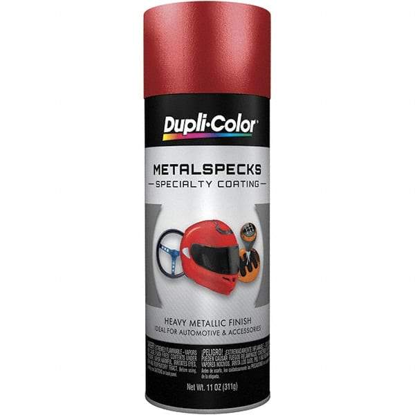 Dupli-Color - Metal Flake Retro Red Automotive Topcoat - 11 oz Aerosol Can - Industrial Tool & Supply