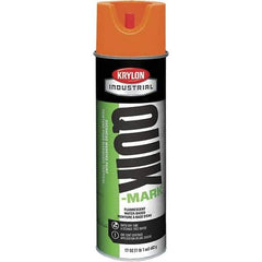 Krylon - 20 fl oz Orange Marking Paint - 664' Coverage at 1" Wide, Water-Based Formula, 320 gL VOC - Industrial Tool & Supply