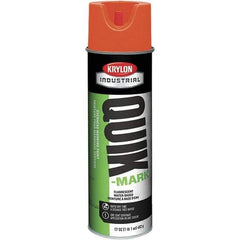 Krylon - 20 fl oz Orange Marking Paint - 664' Coverage at 1" Wide, Water-Based Formula, 432 gL VOC - Industrial Tool & Supply