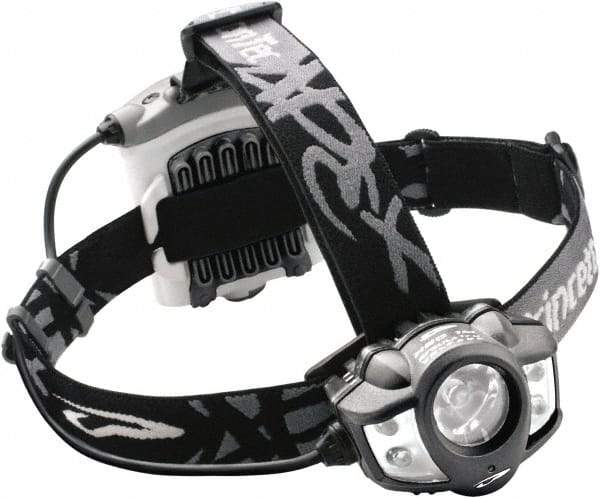 Princeton Tec - White LED Bulb, 550 Lumens, Hands-free Flashlight - Black Plastic Body, 4 AA Alkaline Batteries Included - Industrial Tool & Supply
