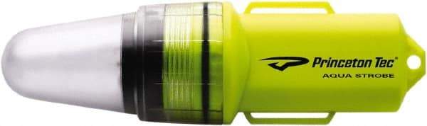 Princeton Tec - White LED Bulb, 100 Lumens, Industrial/Tactical Flashlight - Neon Yellow Plastic Body, 1 AA Alkaline Battery Included - Industrial Tool & Supply
