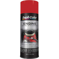 Dupli-Color - 12 oz Red Automotive Heat Resistant Paint - Gloss Finish, 500°F Max Temp, Comes in Aerosol Can - Industrial Tool & Supply