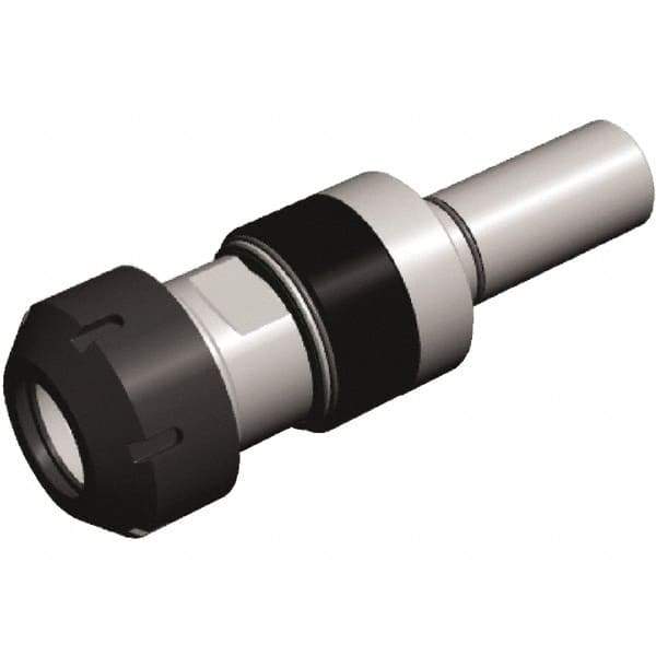 Kennametal - 25mm Straight Shank Diam Tension & Compression Tapping Chuck - M4.5 to M12 Tap Capacity, 76.6mm Projection, Through Coolant - Exact Industrial Supply