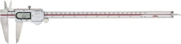 SPI - 0 to 300mm Range, 0.01mm Resolution, IP67 Electronic Caliper - Stainless Steel with 60mm Stainless Steel Jaws, 0.03mm Accuracy - Industrial Tool & Supply