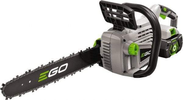 EGO Power Equipment - 56 Volt, Battery Powered Chainsaw - 14" Guide Bar Length, 6,300 RPM, 3/8" Chain Pitch, 0.043 Chain Gauge - Industrial Tool & Supply
