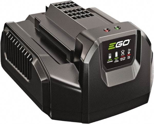 EGO Power Equipment - 8-1/4" Long x 6-1/2" Wide x 4-1/2" High Metal & Plastic Battery Charger - For EGO Batteries - Industrial Tool & Supply