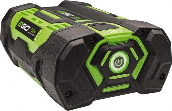 EGO Power Equipment - 3" Long x 3-13/32" Wide x 5-1/2" High Metal & Plastic Battery - For EGO Products - Industrial Tool & Supply
