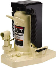 Jet - 10 Ton Capacity Toe Jack - 12.88" to 18-9/16" High, 11-9/32" Long x 9-7/16" Wide Base - Industrial Tool & Supply