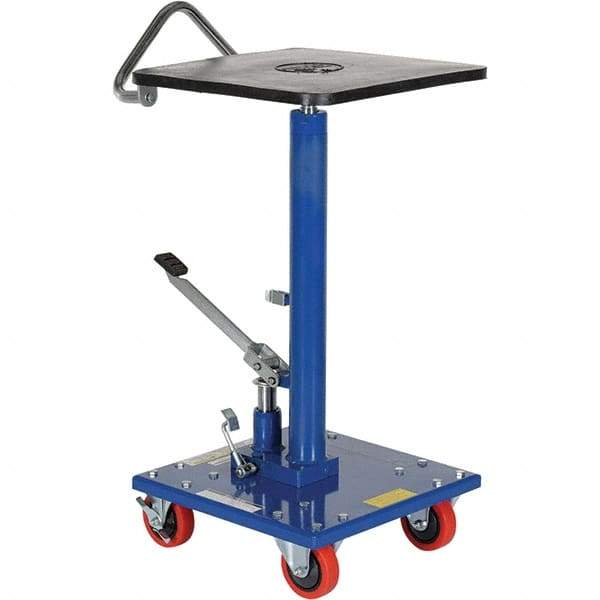Vestil - 300 Lb Capacity Hydraulic Post Table - 31" to 49" Lift Height, 16" Platform Length x 16" Platform Width - Industrial Tool & Supply