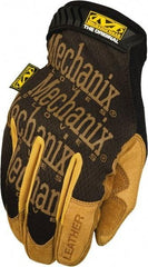 Mechanix Wear - Size 2XL (12) Split Leather Work Gloves - For General Purpose, Uncoated, Hook & Loop Cuff, Full Fingered, Black, Paired - Industrial Tool & Supply