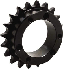 Tritan - 28 Teeth, 5/8" Chain Pitch, Chain Size 50, QD Sprocket - 5.582" Pitch Diam, 5-29/32" Outside Diam - Industrial Tool & Supply