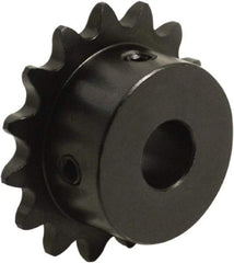 Tritan - 11 Teeth, 3/8" Chain Pitch, Chain Size 35, Finished Bore Sprocket - 1.331" Pitch Diam, 1-1/2" Outside Diam - Industrial Tool & Supply