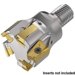 Kennametal - 32mm Cut Diam, 15.5mm Max Depth of Cut, 1.142" Shank Diam, 64mm OAL, Indexable Square Shoulder End Mill - LNGU15T608SRGE Inserts, M16 Modular Connection, 0° Lead Angle, Through Coolant, Series MILL 4-15 - Industrial Tool & Supply