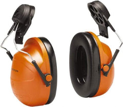 3M - Hard Hat Cap Mounted Orange Foam Cushion Earmuffs - 28 NRR Rating - Industrial Tool & Supply