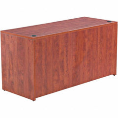 ALERA - 59.13" Long x 29.63" High x 23.63" Deep, Credenza - Medium Cherry, Woodgrain Laminate - Industrial Tool & Supply