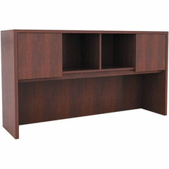 ALERA - 58.88" Long x 35-1/2" High x 15" Deep, Kneespace Credenza - Medium Cherry, Woodgrain Laminate - Industrial Tool & Supply