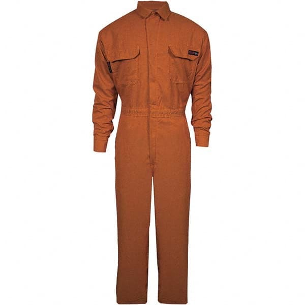National Safety Apparel - Size L Tall Orange HRC 2 Flame Resistant/Retardant Coveralls - Exact Industrial Supply