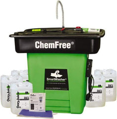 CRC - Free Standing Water-Based Parts Washer - 25 Gal Max Operating Capacity, HDPE Tank, 42" High x 47" Long x 38" Wide, 110 Input Volts - Industrial Tool & Supply