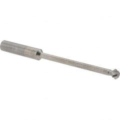 Accupro - 1/4° 1/4" Cut Diam, 1/8" Cut Width, 1/4" Shank, Solid Carbide Double-Angle Cutter - Industrial Tool & Supply