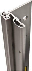 Stanley - 79" Long x 4" Wide, Aluminum Continuous Hinge - 0.11" Thick, With Holes - Industrial Tool & Supply