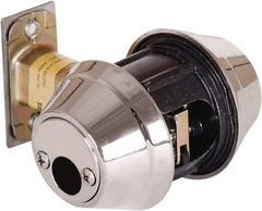 Stanley - 1-3/8 to 2" Door Thickness, Satin Chrome Finish, Double Cylinder Deadbolt - Nonhanded Handling, Key Override, Double Cylinder - Industrial Tool & Supply