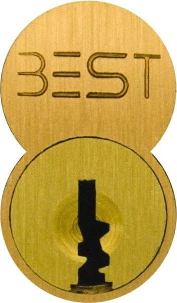Best - Best I/C Core Small Format IC Cylinder - Satin Bronze Coated, Brass/Zinc Alloy - Industrial Tool & Supply