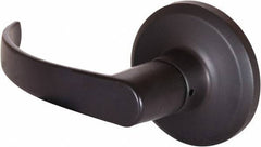 Stanley - Grade 2 Dummy Lever Lockset - 2-3/8 & 2-3/4" Back Set, Keyless Cylinder, Brass Alloy, Oil Rubbed Bronze Finish - Industrial Tool & Supply