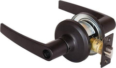 Stanley - Grade 2 Office Lever Lockset - 2-3/8 & 2-3/4" Back Set, Brass Alloy, Oil Rubbed Bronze Finish - Industrial Tool & Supply