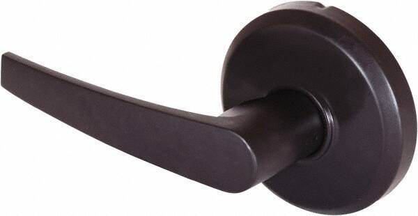 Stanley - Grade 2 Dummy Lever Lockset - 2-3/4" Back Set, Keyless Cylinder, Brass Alloy, Oil Rubbed Bronze Finish - Industrial Tool & Supply