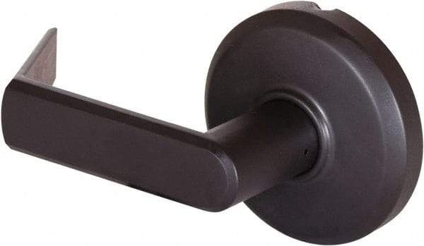 Stanley - Grade 2 Dummy Lever Lockset - 2-3/4" Back Set, Keyless Cylinder, Brass Alloy, Oil Rubbed Bronze Finish - Industrial Tool & Supply