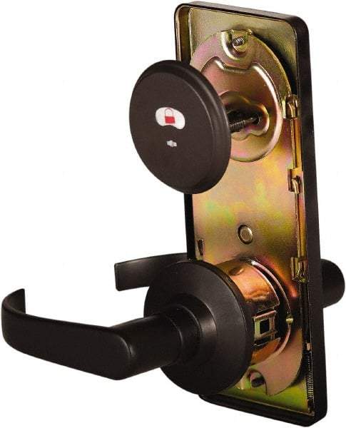 Stanley - Grade 2 Passage Lever Lockset - 2-3/4" Back Set, Keyless Cylinder, Brass Alloy, Oil Rubbed Bronze Finish - Industrial Tool & Supply