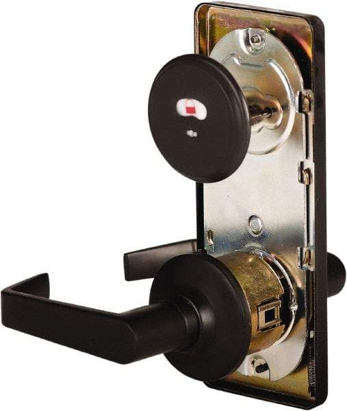 Stanley - Grade 2 Passage Lever Lockset - 2-3/4" Back Set, Keyless Cylinder, Brass Alloy, Oil Rubbed Bronze Finish - Industrial Tool & Supply