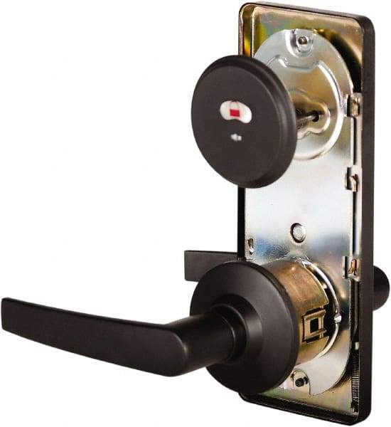Stanley - Grade 2 Passage Lever Lockset - 2-3/4" Back Set, Keyless Cylinder, Brass Alloy, Oil Rubbed Bronze Finish - Industrial Tool & Supply