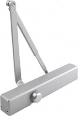 Stanley - Multisized Power Operated Damper - Multimount, Reversible Hand, Painted Aluminum Finish - Industrial Tool & Supply