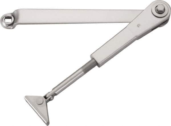 Stanley - Multisized Power Operated Damper - Multimount, Reversible Hand, Painted Aluminum Finish - Industrial Tool & Supply