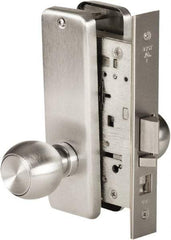 Stanley - Grade 1 Office Lever Lockset - 2-3/4" Back Set, Best SFIC Cylinder, Brass Alloy, Satin Chrome Finish - Industrial Tool & Supply