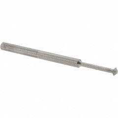 Accupro - 1/8° 1/8" Cut Diam, 0.062" Cut Width, 1/8" Shank, Solid Carbide Double-Angle Cutter - Industrial Tool & Supply