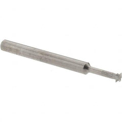 Accupro - 1/8° 1/8" Cut Diam, 0.036" Cut Width, 1/8" Shank, Solid Carbide Double-Angle Cutter - Industrial Tool & Supply