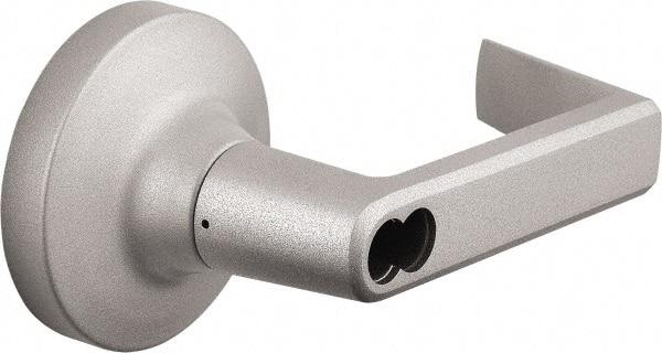 Precision - 5" OAL Nonhanded Flatbar - 32 to 36" Door Width, Painted Aluminum Finish, Grade 1, Stanley Commercial Hardware - Industrial Tool & Supply