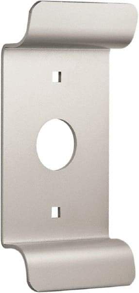 Precision - 8" OAL Nonhanded Flatbar - 32 to 36" Door Width, Painted Aluminum Finish, Grade 1, Stanley Commercial Hardware - Industrial Tool & Supply