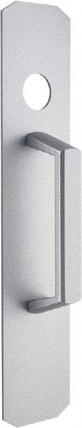 Precision - 8" OAL Nonhanded Flatbar - 32 to 36" Door Width, Painted Aluminum Finish, Grade 1, Stanley Commercial Hardware - Industrial Tool & Supply