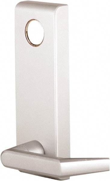 Precision - 8" OAL Nonhanded Flatbar - 32 to 36" Door Width, Painted Aluminum Finish, Grade 1, Stanley Commercial Hardware - Industrial Tool & Supply