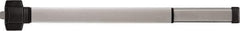 Precision - 36" OAL Right Hand Reverse Fire Rated Flatbar - 32 to 36" Door Width, Painted Aluminum Finish, Grade 1, Reliant Series - Industrial Tool & Supply