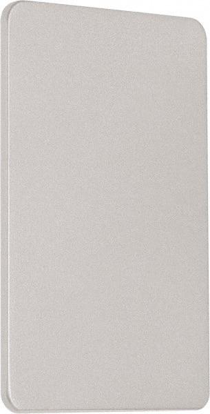 Precision - 4" OAL Nonhanded Flatbar - 32 to 36" Door Width, Painted Aluminum Finish, Grade 1, Reliant Series - Industrial Tool & Supply