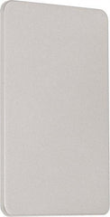 Precision - 10" OAL Nonhanded Flatbar - 32 to 36" Door Width, Satin Stainless Steel Finish, Grade 1, 2100 Series - Industrial Tool & Supply