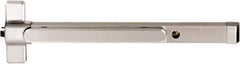 Precision - 36" OAL Nonhanded Flatbar - 32 to 36" Door Width, Painted Aluminum Finish, Grade 1, Stanley Commercial Hardware - Industrial Tool & Supply