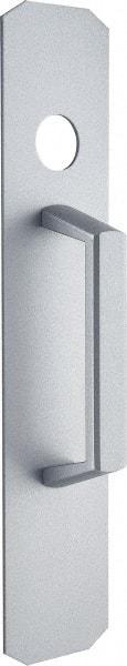 Precision - 10" OAL Nonhanded Flatbar - 32 to 36" Door Width, Satin Chrome Finish, Grade 1, Stanley Commercial Hardware - Industrial Tool & Supply