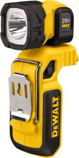 DeWALT - 20 Volts, 500 Lumens, Cordless Work Light - Yellow/Black, Up to 27 hr Run Time - Industrial Tool & Supply