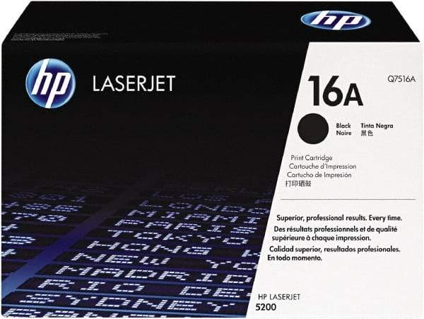 Hewlett-Packard - Black Toner Cartridge - Use with HP LaserJet 5200 - Industrial Tool & Supply