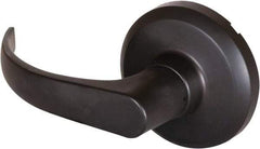Stanley - Grade 1 Dummy Lever Lockset - 2-3/4" Back Set, Keyless Cylinder, Brass Alloy, Oil Rubbed Bronze Finish - Industrial Tool & Supply